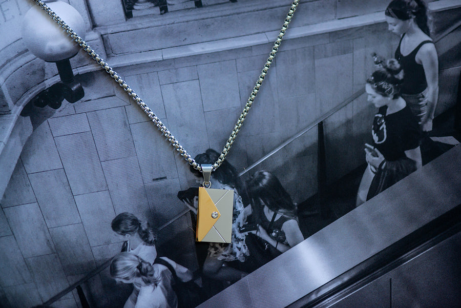 Love Letter Necklace Creative Envelope Locket Pendant